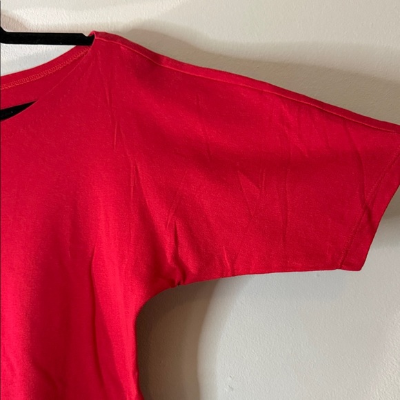 Jones New York Sport Red Short Sleeve Knit Top Size L Classic Casual - Picture 2 of 5